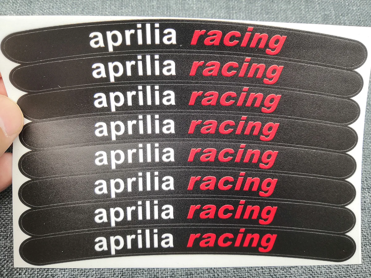 8 X Aprilia гоночные мотоциклетные колеса наклейки ламинированные Rs Rsv Tuono |