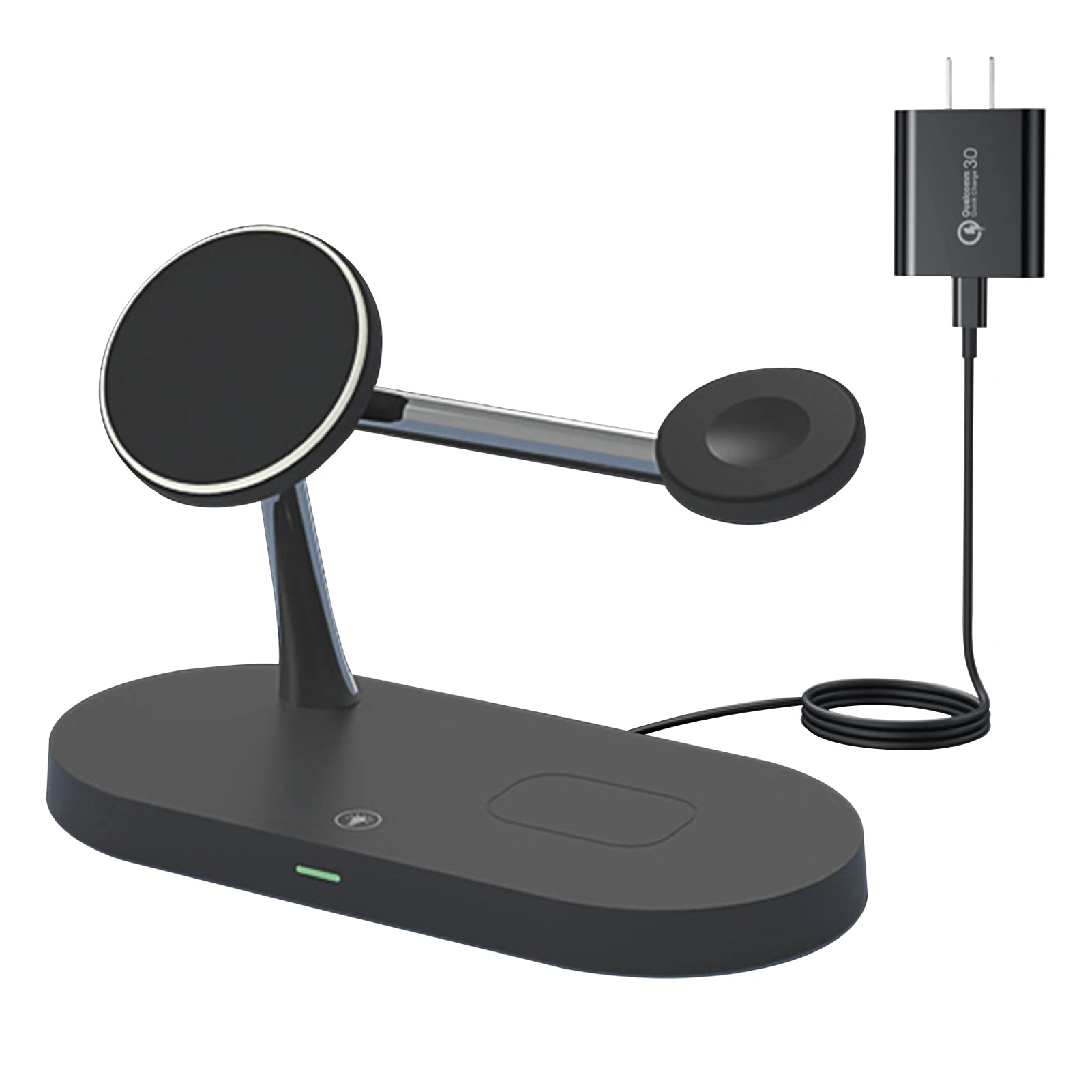 

Настольный держатель для сотового телефона 3 в 1, магнитная Беспроводная подставка для зарядки, быстрая зарядка, подставка для телефона, дер...