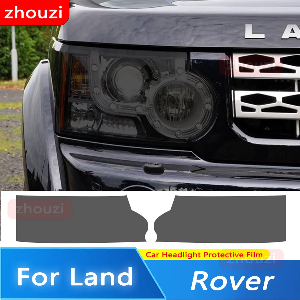 

Затемняющая Дымчатая Черная защитная пленка для автомобильных фар, прозрачная наклейка из ТПУ для Land Rover Discovery 4 LR4 2009-2016, аксессуары