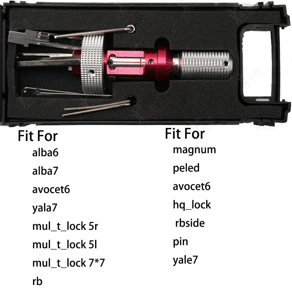

Locksmith Tool Haoshi MUL-Function Tools Use On Mul-T-Lock 5R 5L 7X7 SB Yale7 PIN Rbside Hq_lock A1ba Alba6 Alba7 Avocet6