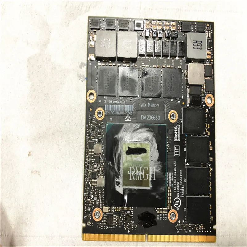 

N17E-Q5-A1 Original FRU 03X6656 for NVIDIA for Quadro P5000 P5000M MXM 16GB GDDR5 Video Card for Lenovo Video Graphics Card