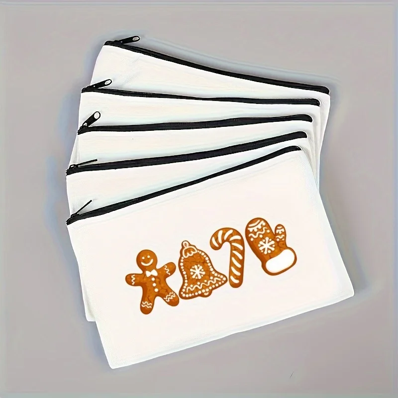 1 шт. новинка 2024 Рождественская косметичка сумка для хранения косметики женский