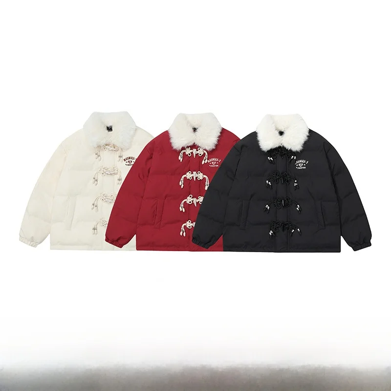 Утолщенная куртка на хлопковой подкладке с пряжкой Design Sense верхняя одежда