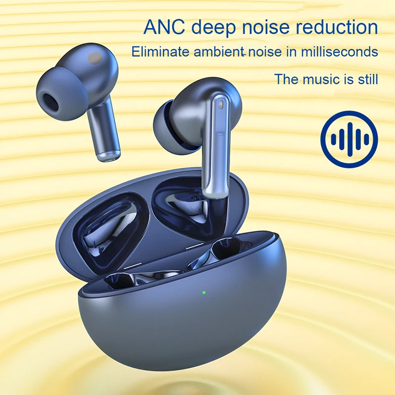 

2022 NEW Bluetooth Wireless Headphone ENC&ANC Noise Cancelling 5.1 Stereo TWS Earphone with 24H Playtime For iPhone 018