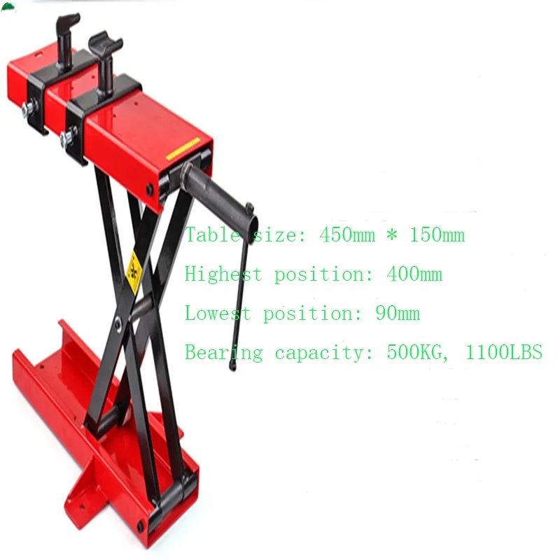 "500KG lifting cranes hoist scissor jack stand motorcycle repair center ...