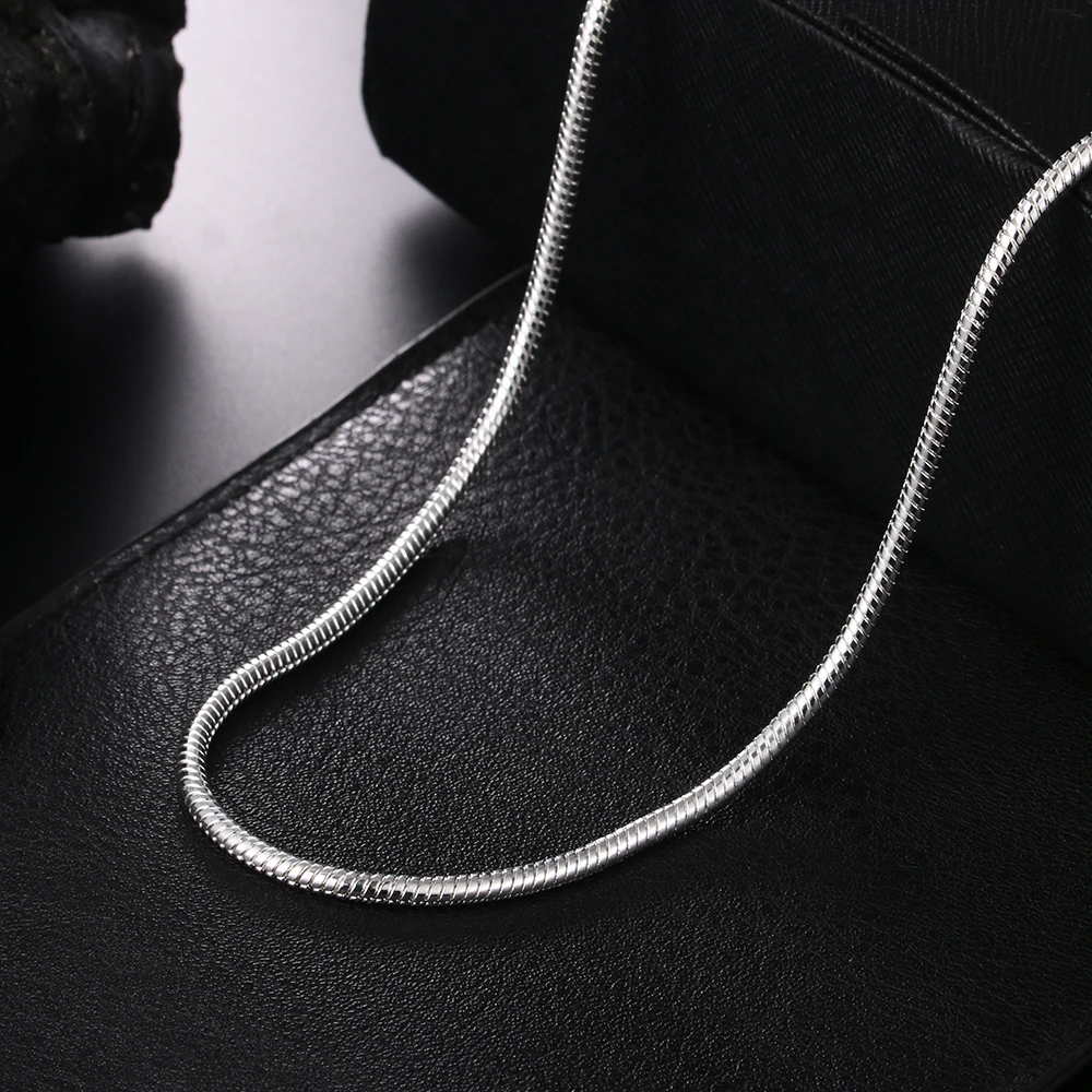 

925 Sterling Silver 1MM/2MM/3MM Snake Chain Rings For Women Men Luxury Designer Jewelry Accessories Wholesale Free Shipping
