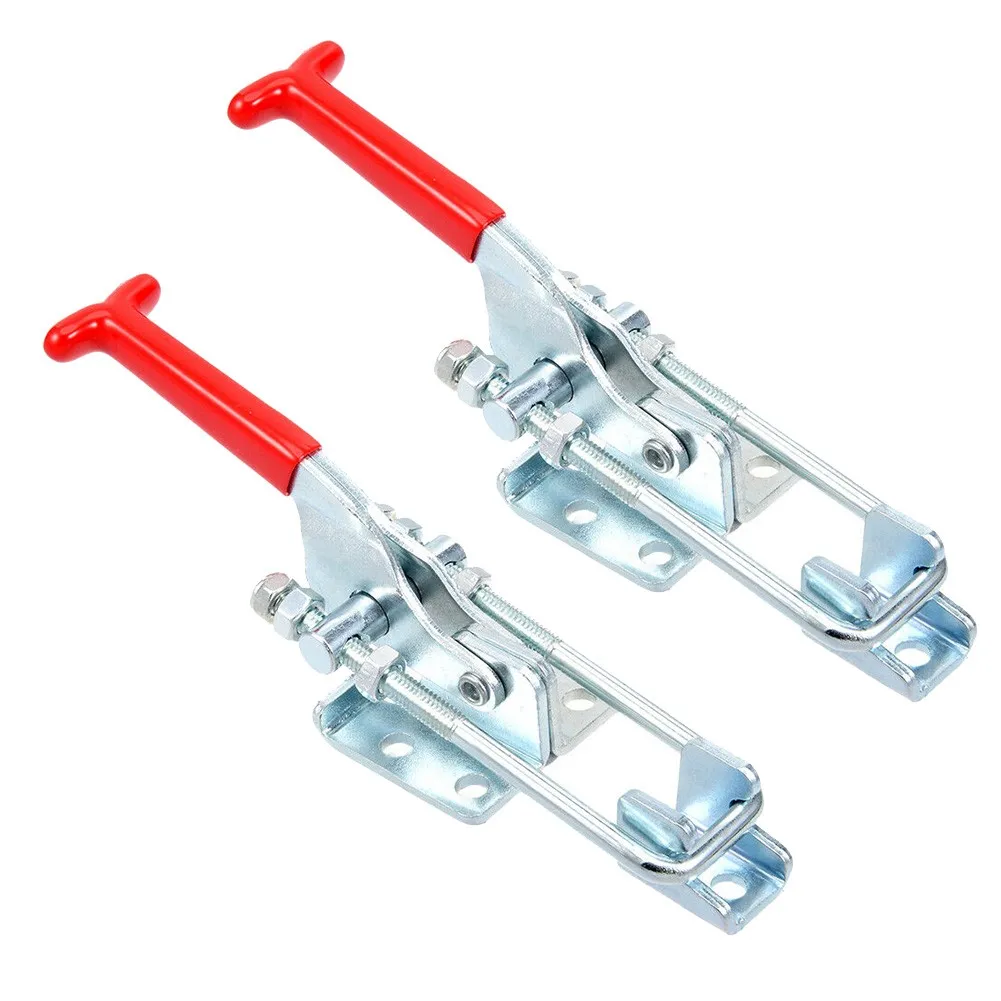 

2pcs GH-431 Adjustable Quick Release Latch Toggle Clamps Toggle Fasteners Trailer Parts 318Kg/701Lbs Holding Capacity