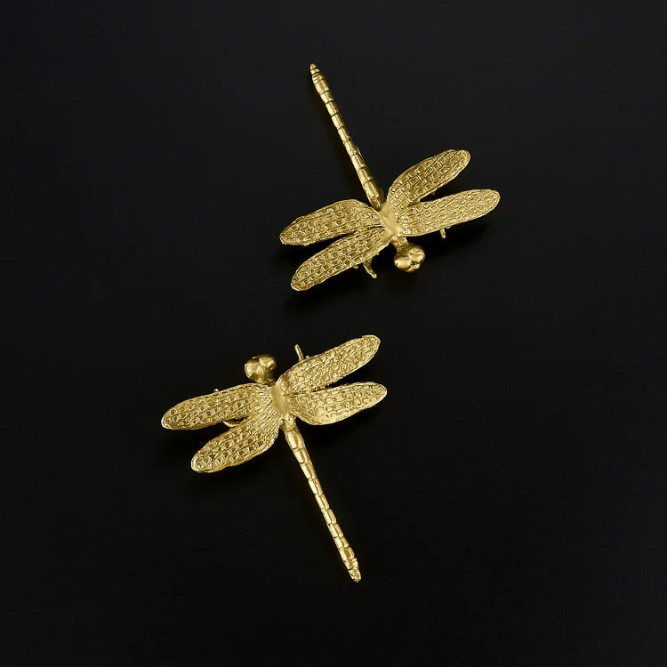 В форме стрекозы/латунные ручки для шкафа |