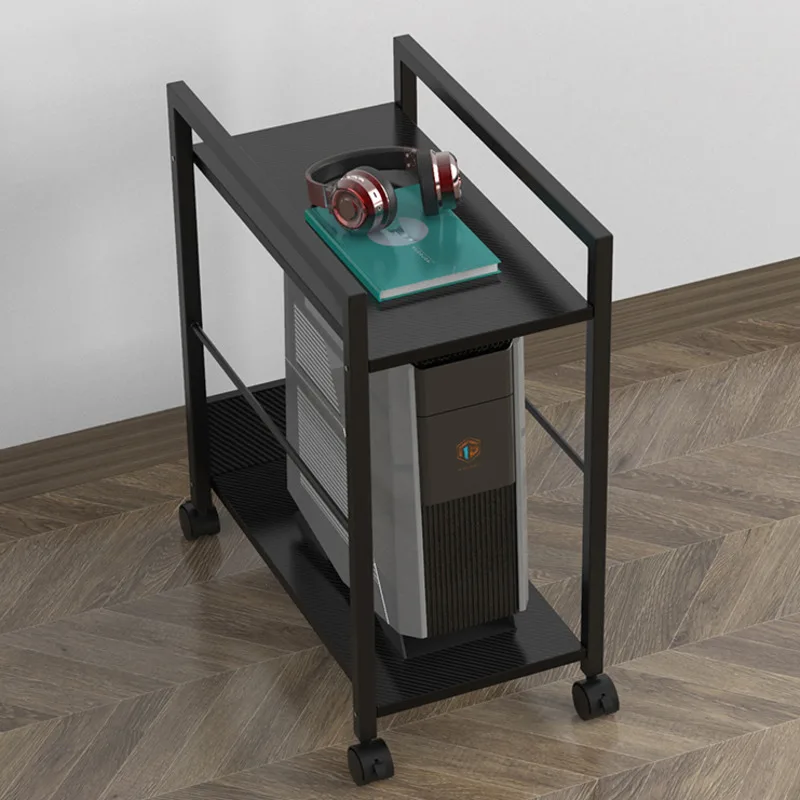 

Полки для хранения компьютера, увеличенные, съемные, с колесной двухуровневой системой хранения, расширенная полка для хранения принтера