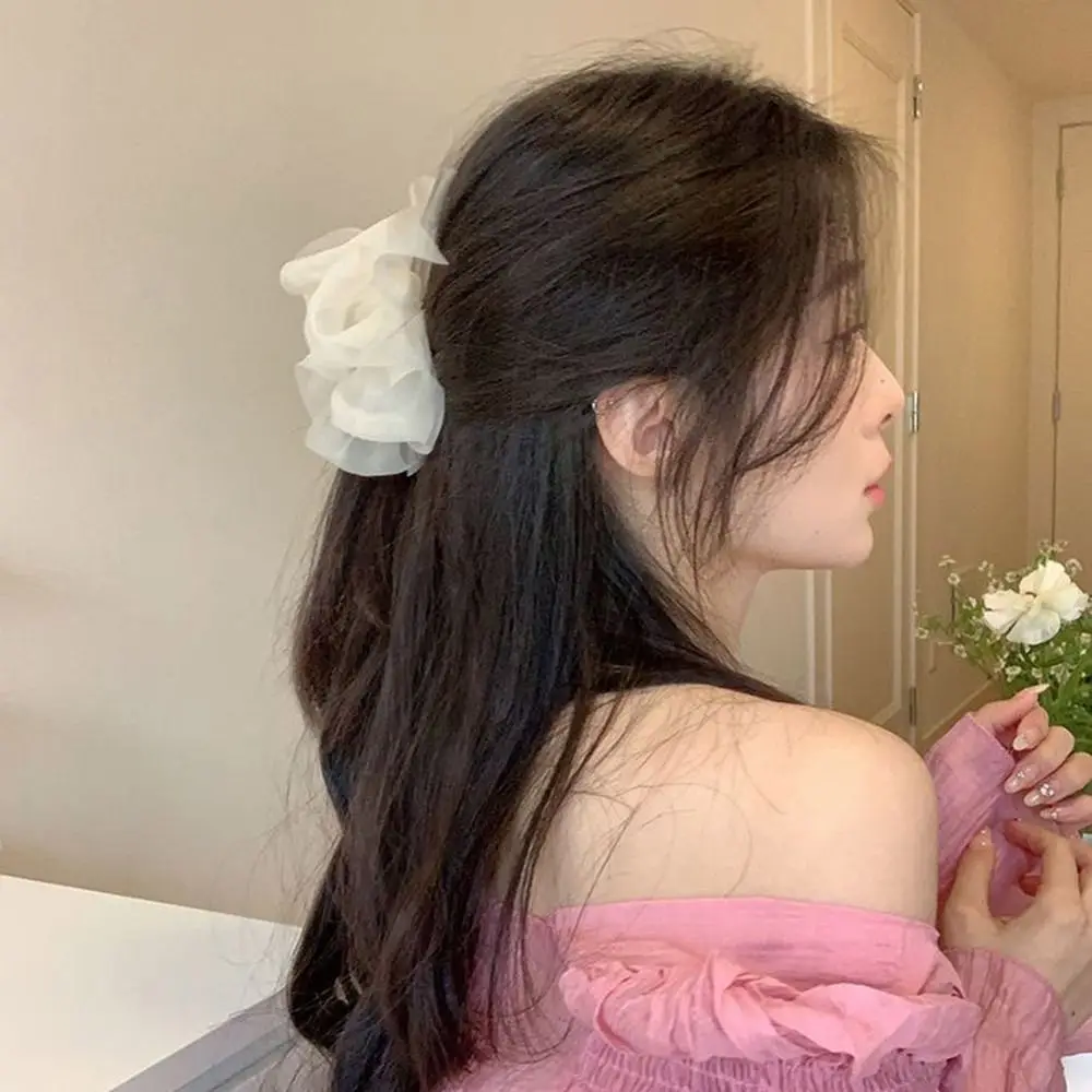 

Large Hairpin Ponytail Holder Headdress Fashion Headwear Bow Hair Claw Hair Crab Clip Women Hair Clip Korean Shark Clip