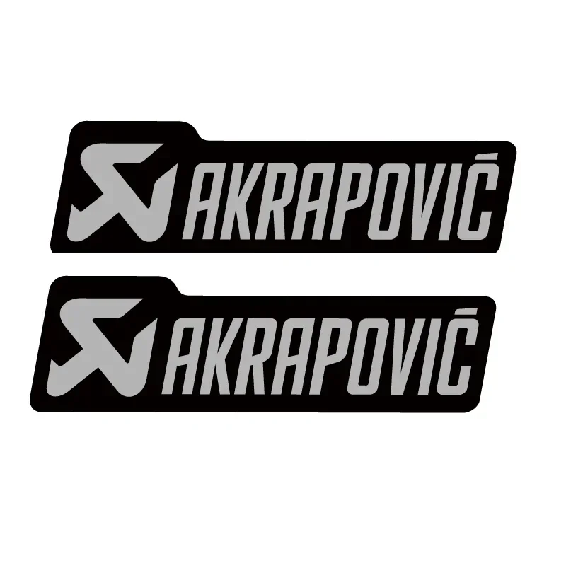 

Для Akrapovic Logo Эпоксидные водонепроницаемые наклейки на выхлопные системы - прочные наклейки для мотоциклов, аксессуары