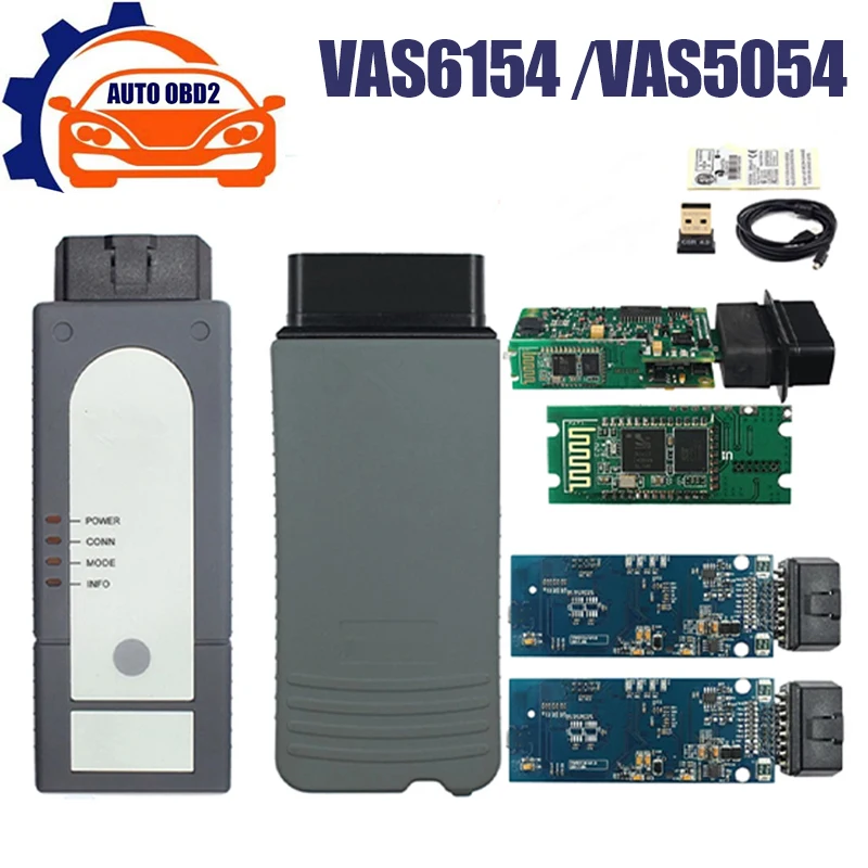 OKI VAS5054A VAS6154 Bluetooth-Compatible AMB2300 VAS 5054a 6154 Full Chip Support UDS 6154A V166 For VW Audi Diagnostic Tool
