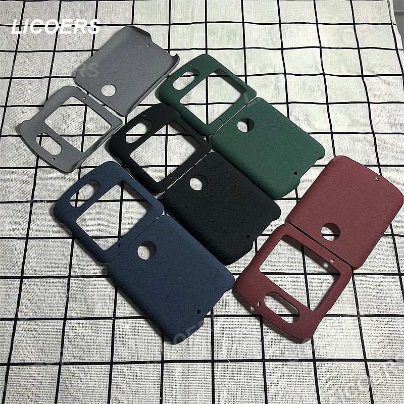 Фото Чехол для Motorola Moto Razr 2022, Razr3, Razr2, яркий матовый жесткий чехол из поликарбоната, полная защита, противоскользящий чехол, Складной флип-чехол, Ч... №1