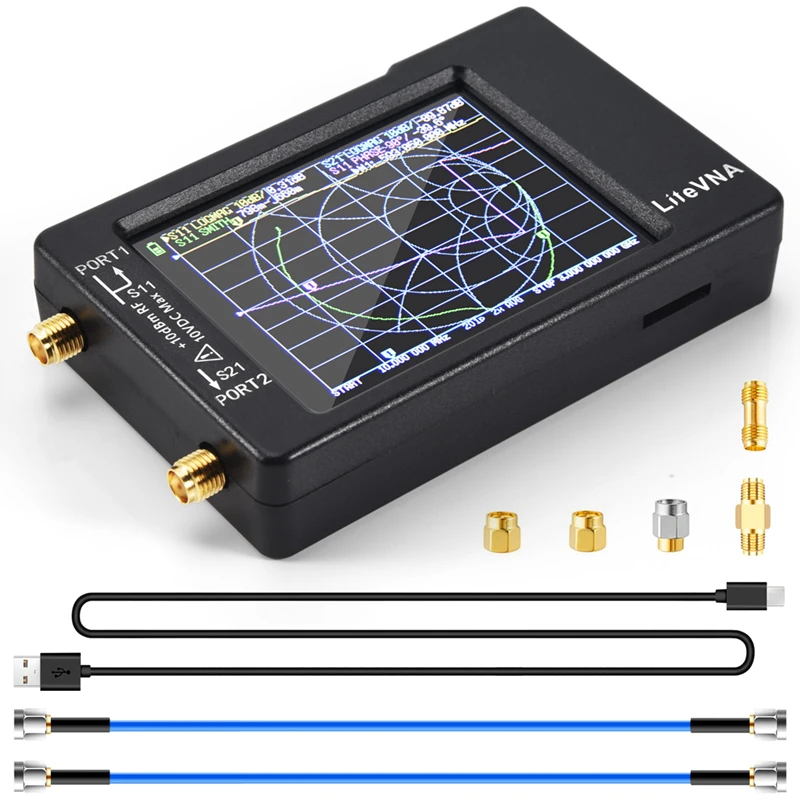 Новый Litevna 6 ГГц VNA 2 8 дюйма LCDHF VHF UHF УФ векторный сетевой анализатор