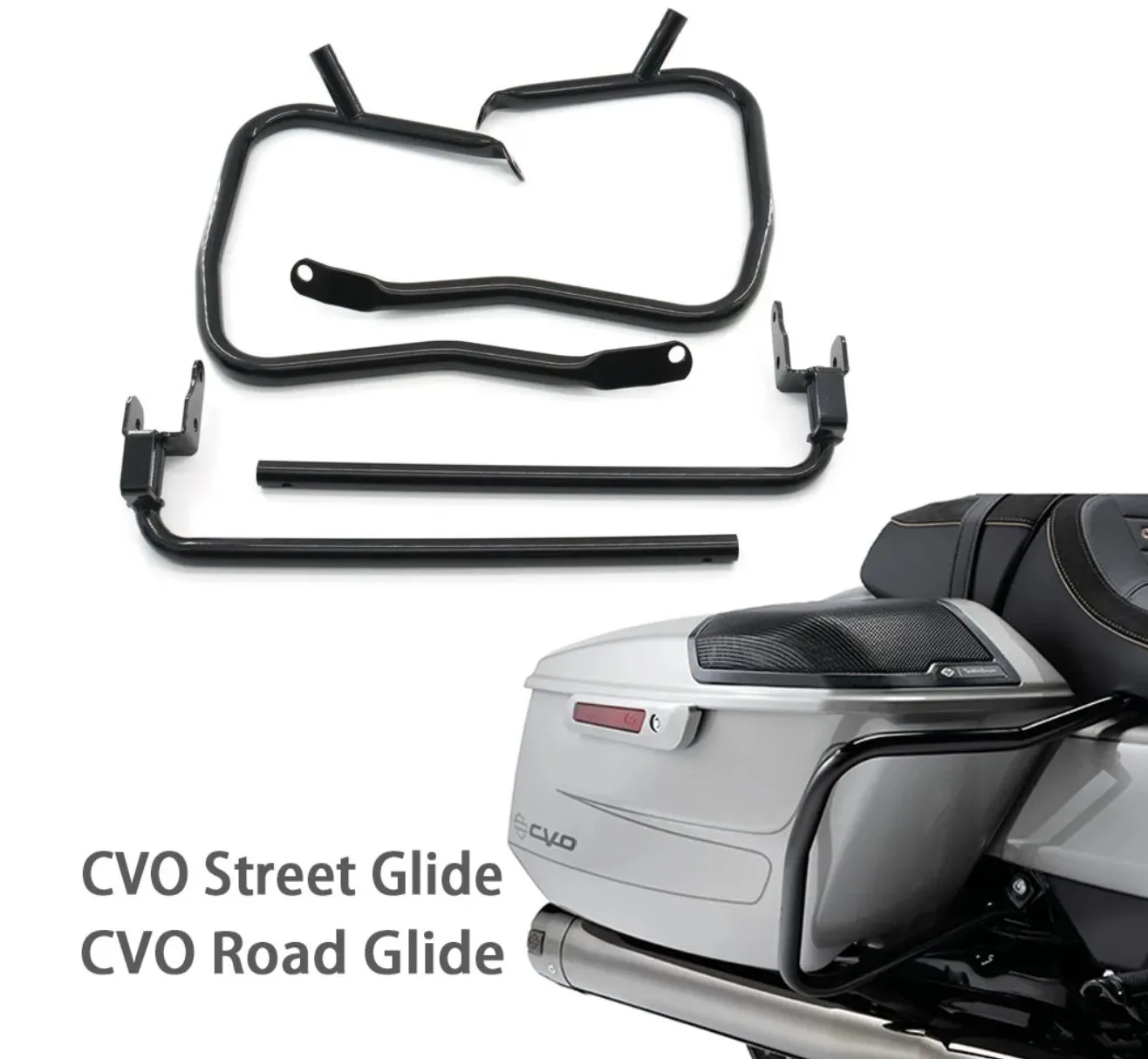 Задняя седельная сумка мотоцикла защитный кронштейн для Harley Touring CVO Road Glide FLTRXSE Street