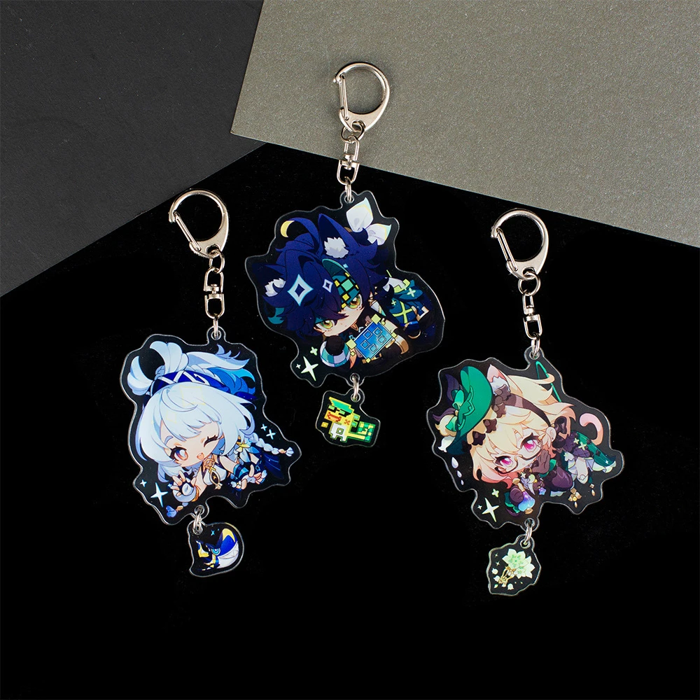 Игра Genshin Impact Sethos Mualani Kachina Kinich Emilie Косплей Костюм акриловый брелок аксессуары