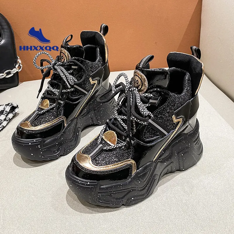 

Женская обувь для бега, новинка весны 2023, модная повседневная обувь на платформе со шнуровкой, женская обувь