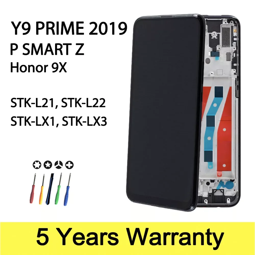 

NEW2023 STK-LX1 Replacement Display For Huawei Y9 Prime 2019 / P Smart Z and Honor 9X Lcd Touch Screen Assembly STK-L21 STK-L22