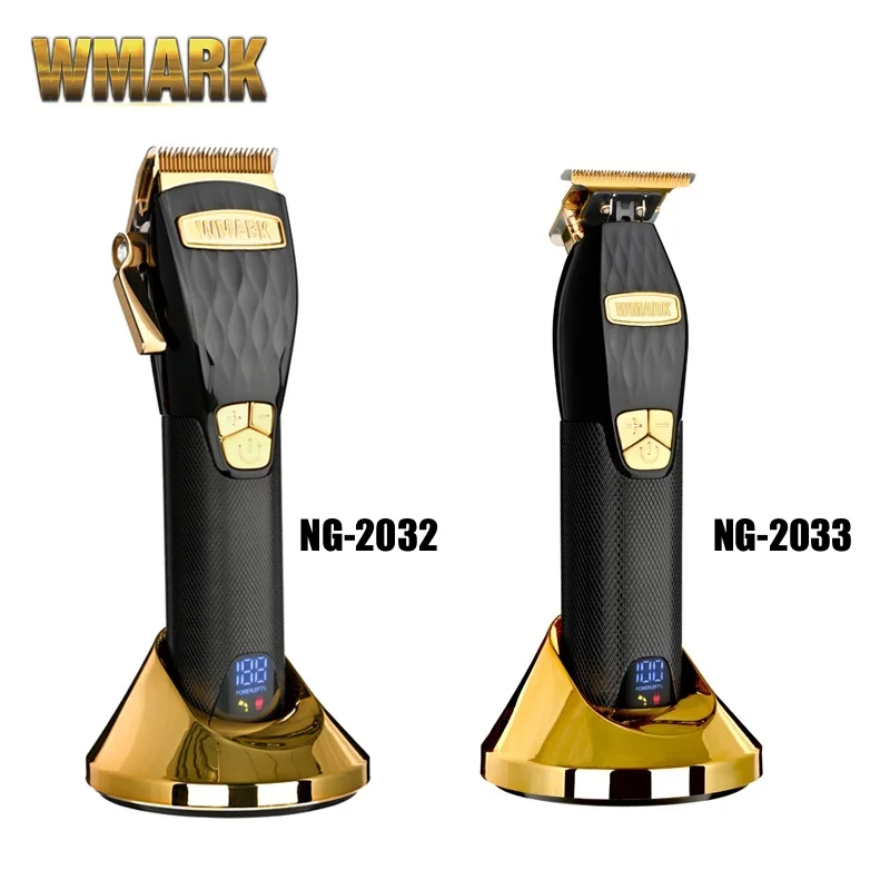 

New Arrivals WMARK Cordless 5 cutting speed Hair Clipper NG-2032 2033 With Taper Blade Electric Hair Trimmer With LCD Display