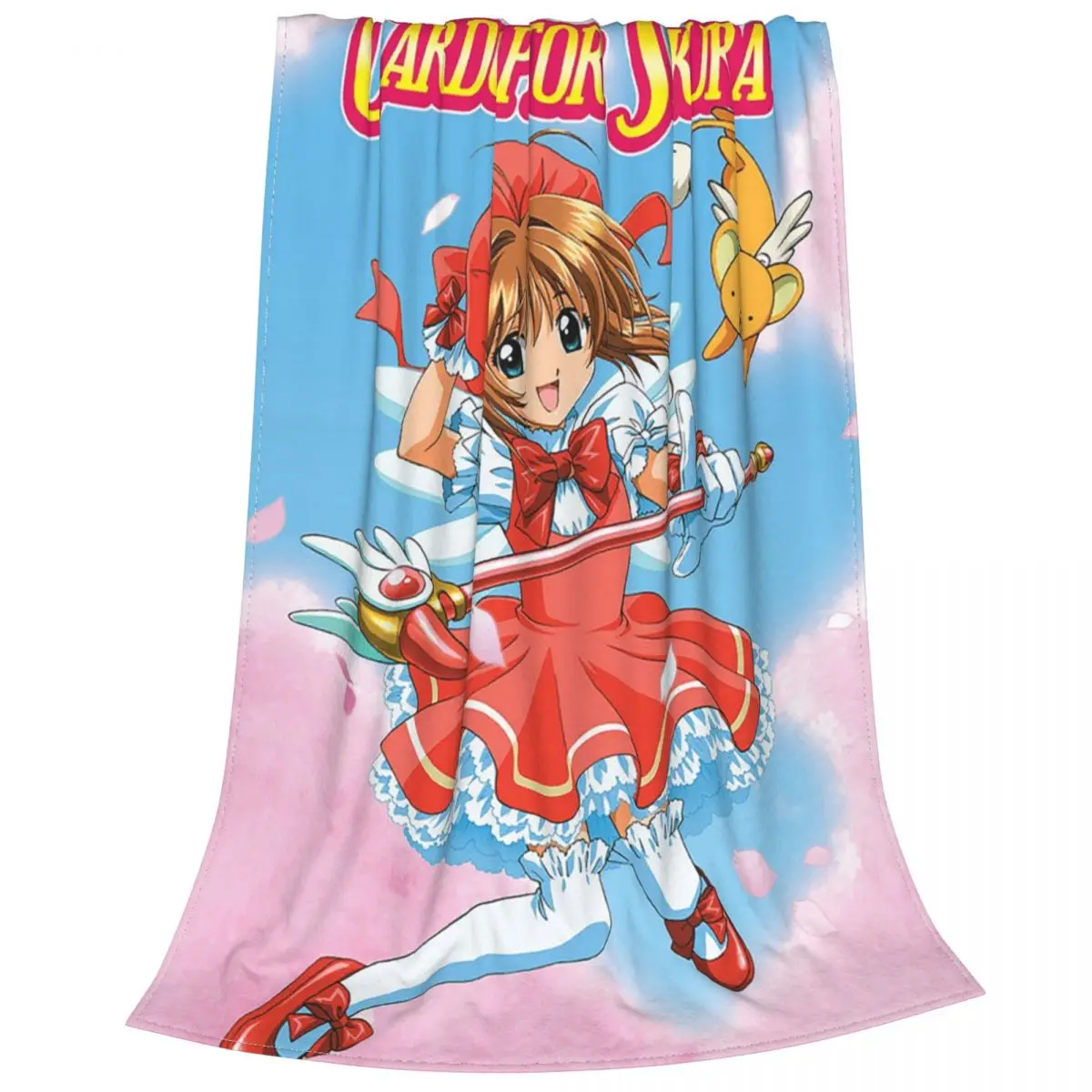 

Мультяшное одеяло Cardcaptor Аниме Сакура Плед Коралловый Флис плюшевый принт многофункциональное мягкое покрывало для кровати автомобиля одеяло