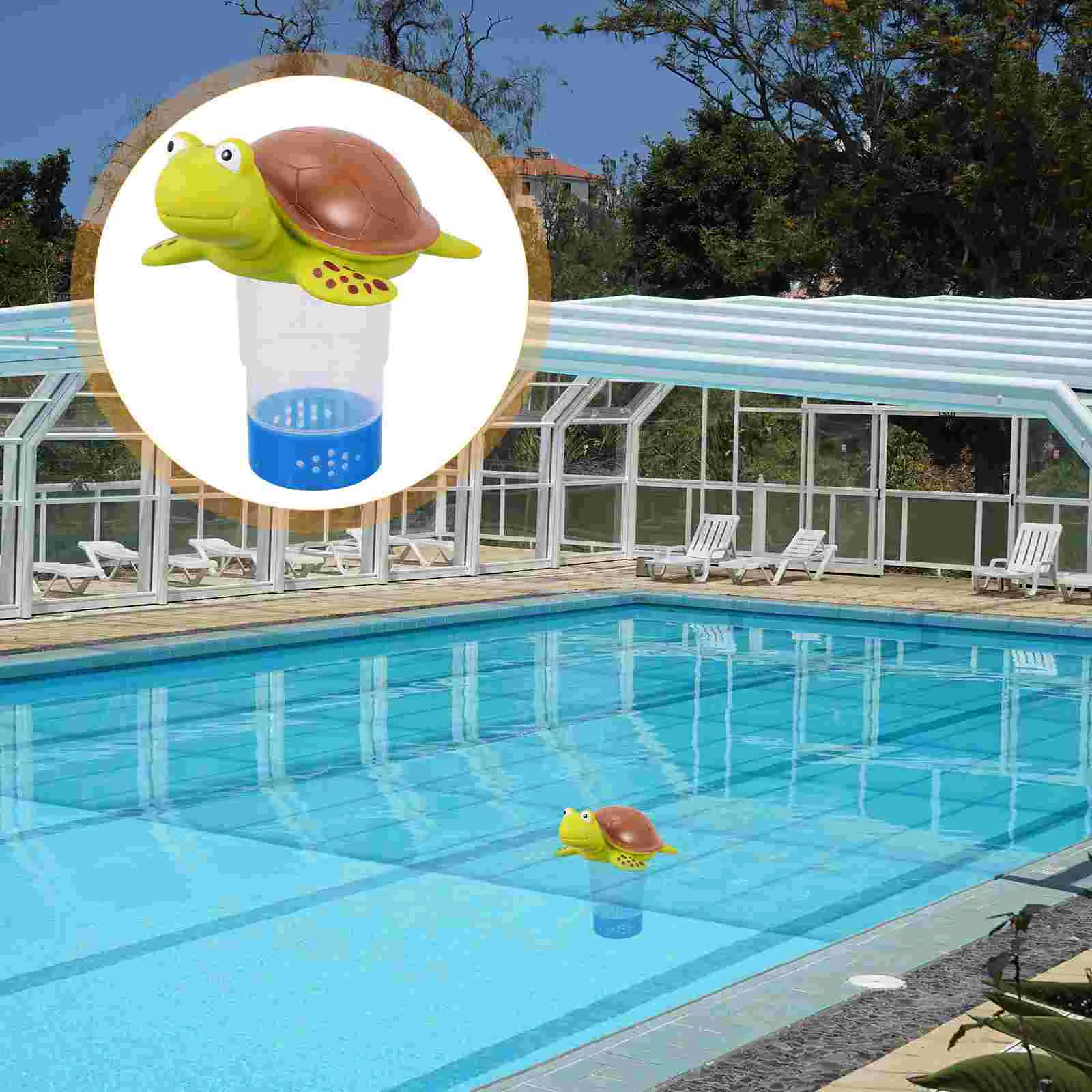 

Dispenser Chlorine Chemical Tablets Turtle Floater Swimming Pool Cartoon Floating