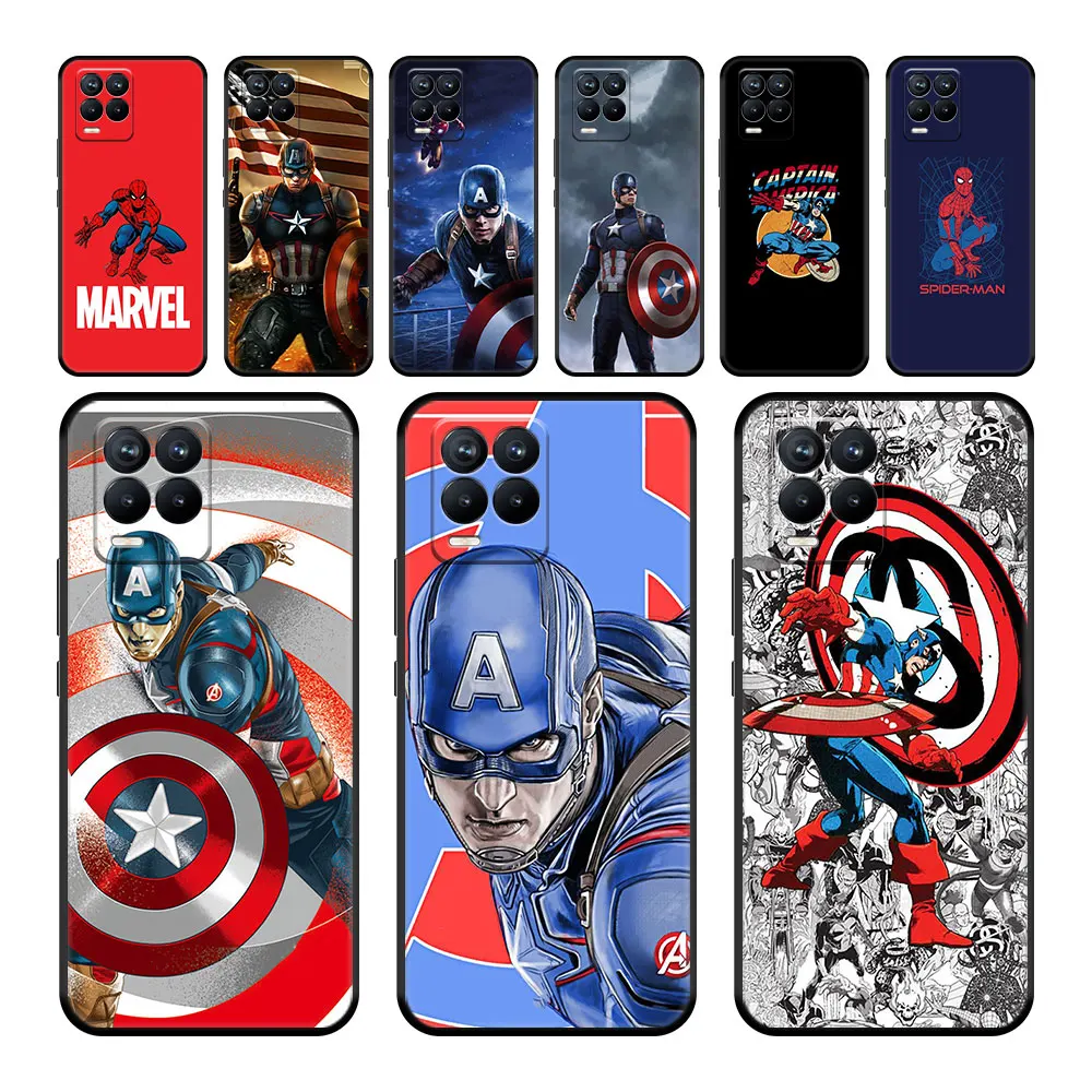 

Celular Case For Oppo Realme C21 C21y X50 Pro GT Neo 2 8 9 5G 8i GT Master 7 Pro Soft Marvel Batman Spiderman Captain America