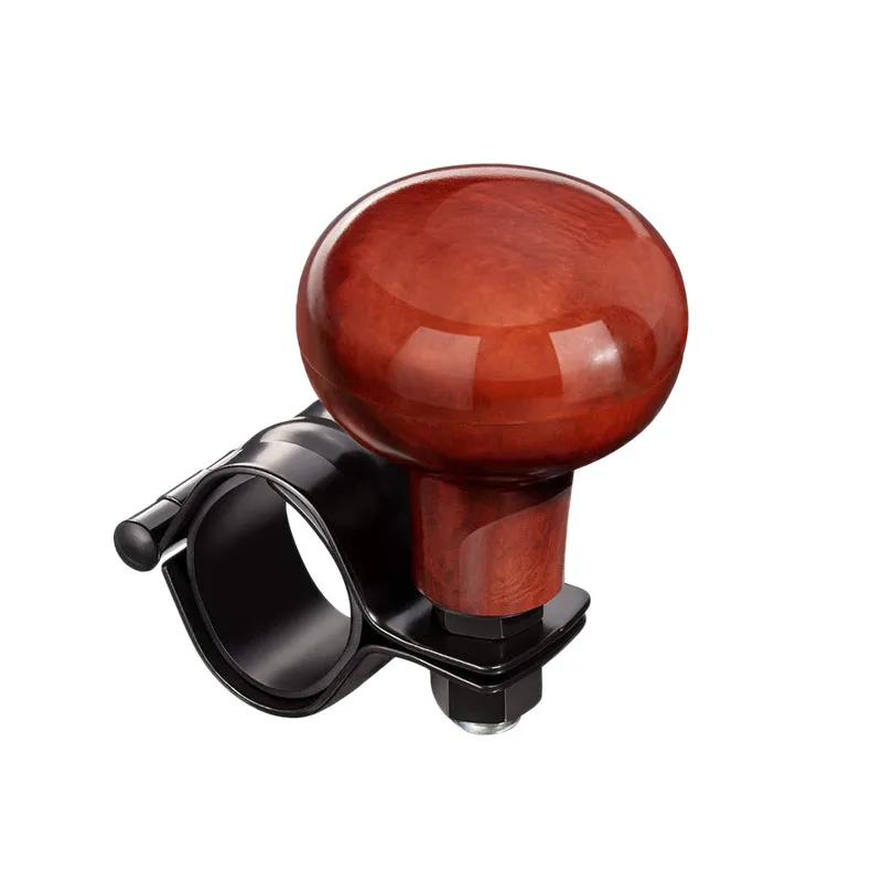 Wood Grain Steering Wheel Spinner Knob Universal Fit All Cars, Trucks, Semis, Tractors, Boats, Golf Carts Power Handle Accessory
