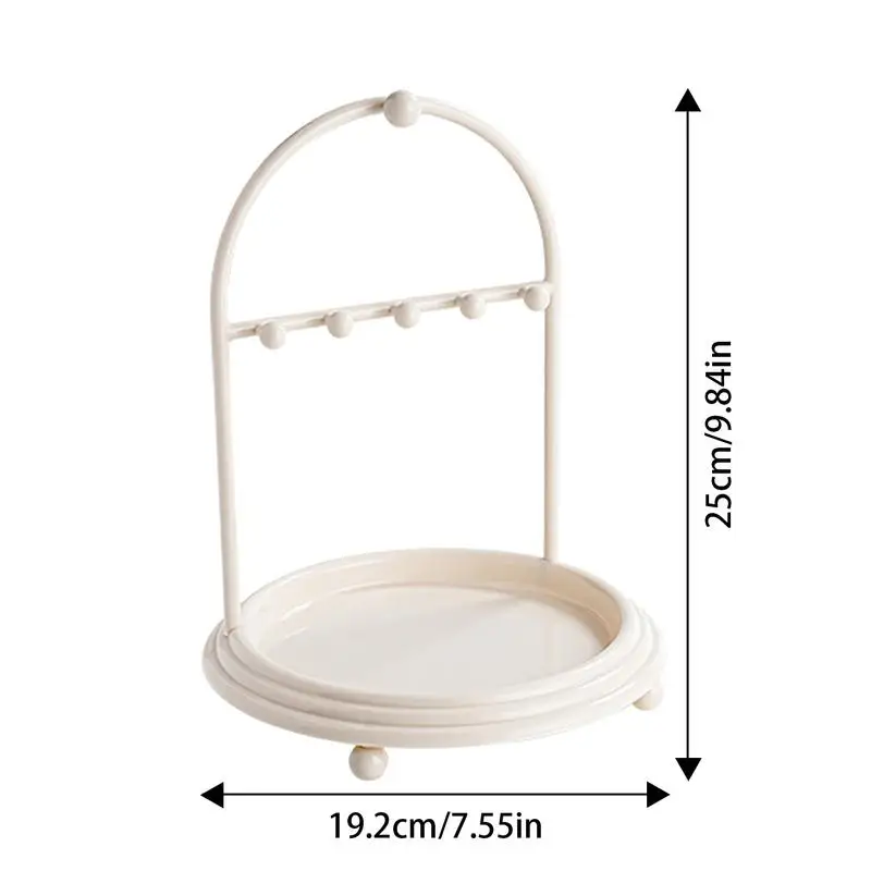 wa stojak na biżuterię mały blat naszyjnik uchwyt kolczyki elegancki wieszak taca do przechowywania brelok kluczy bransoletkę dla domu