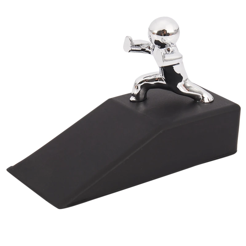 

Zinc Alloy Little and Man with Non-slip Rubber Bases Door Stop Safe Anti-collision Door Stopper Noveltydesign Decorative