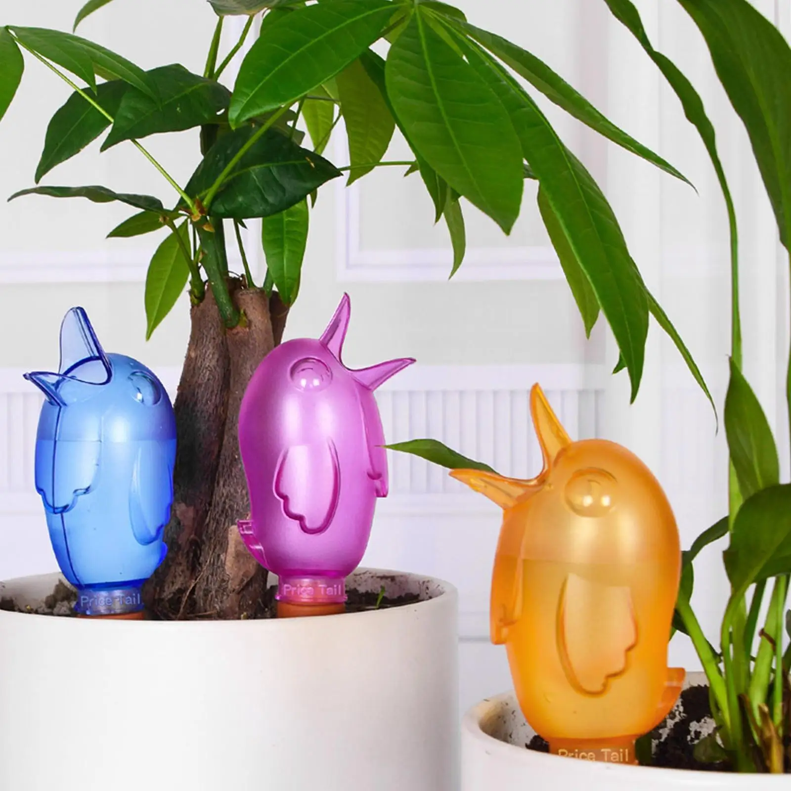 

Автоматическая кормушка для воды в форме птицы, пластиковая баночка для комнатного полива цветов, для улицы, M7T3