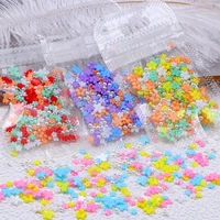 3d acrylic flower nail art charms pearl beads for fake nails tips decoration kawaii manicure accessories rhinestones supplies