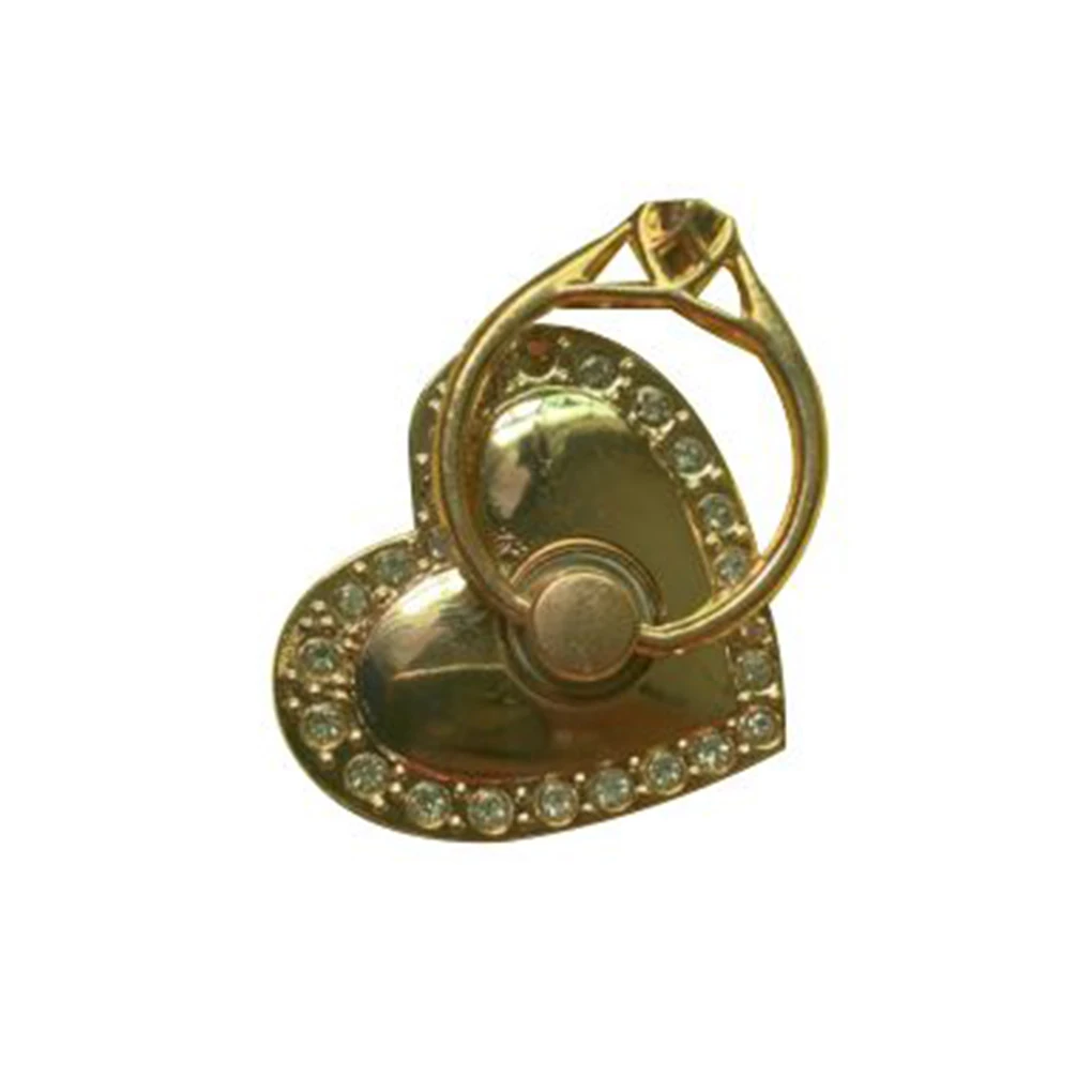 Держатели-подставки в форме сердца, металлический риносорон, вращающийся на 360 градусов кольцевой держатель, аксессуары для рамы