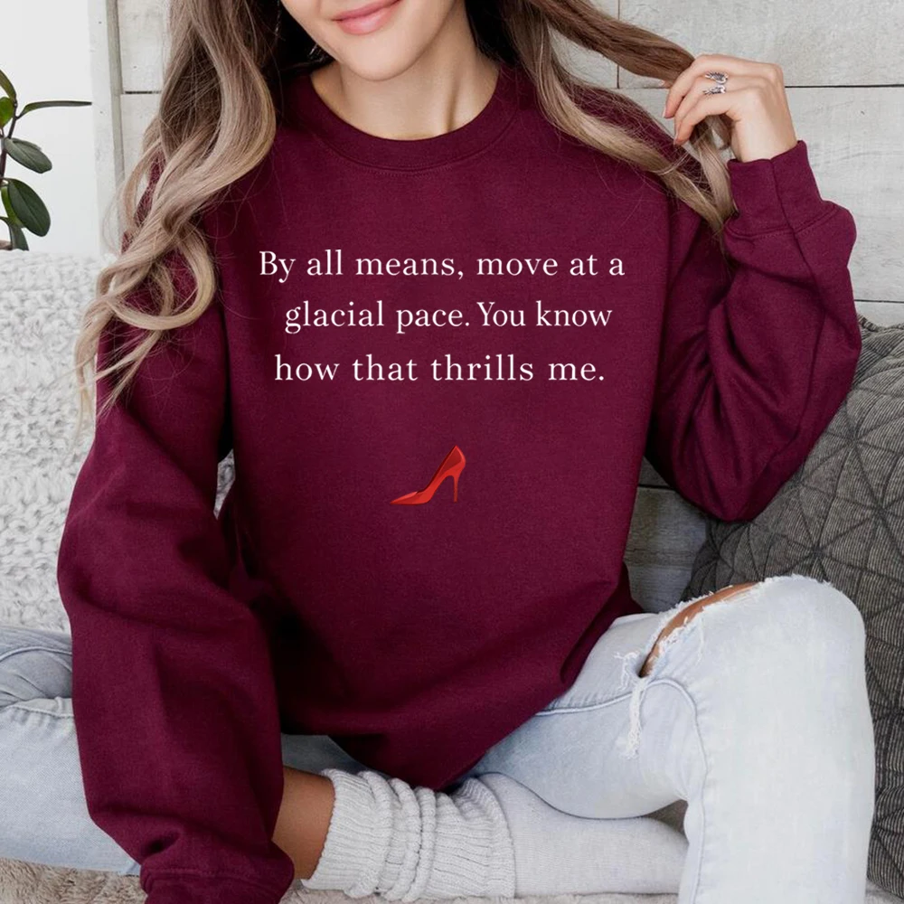 Свитшот Glacial Pace с цитатой Devil Wears Quote, футболка Glacial Pace That's All, свитер Miranda Laby Boss, модный женский свитшот (art.: 3920da2e69b4c) - 3920da2e69b4c