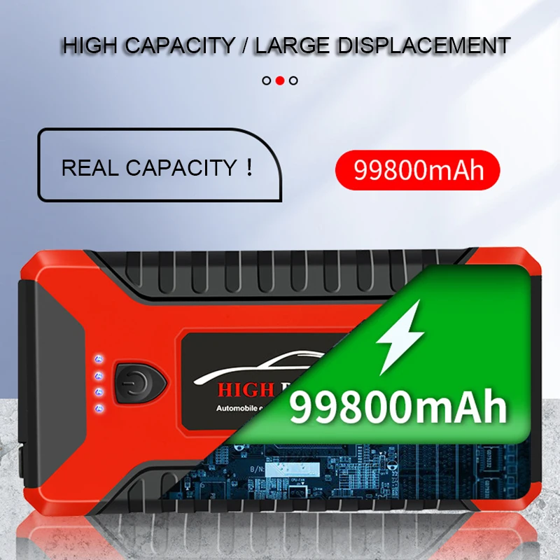 Пусковое устройство для автомобиля 99800 мАч внешний аккумулятор 2022 портативный