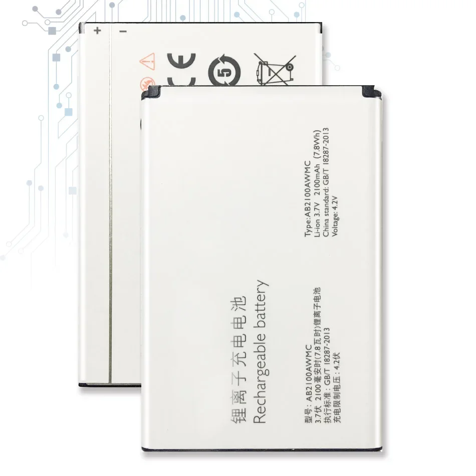 Аккумулятор AB2100AWMC для PHILIPS Xenium X622 W632 W336 V726 CTX622 CTW632 CTW336 2100 мАч