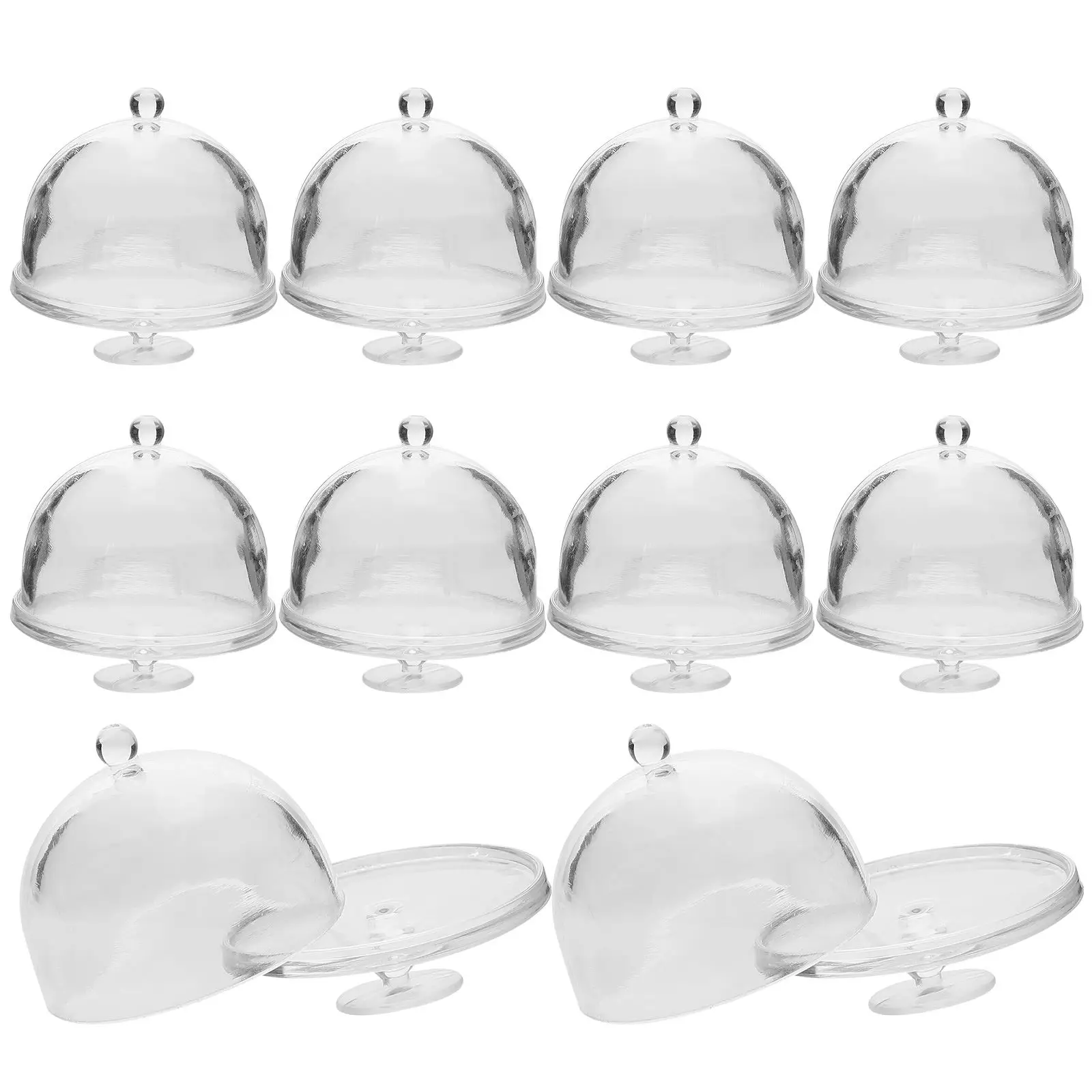10 шт. мини-держатель для торта купола поднос дома пластиковая подставка тарелка с