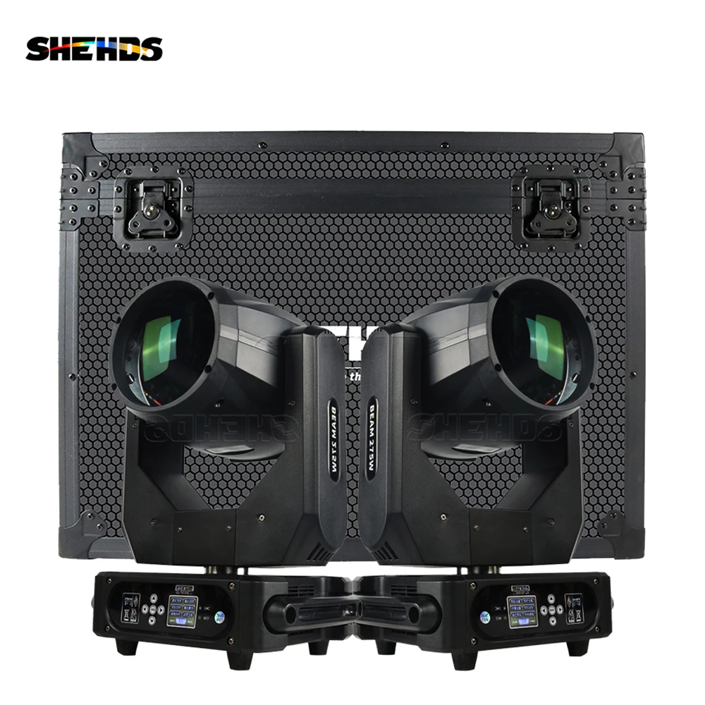 

SHEHDS HOT 275W Beam Moving Head Lighting With Flight Case 14/16CH 14 Kind Of Color Effect for DJ Disco Bar Wedding