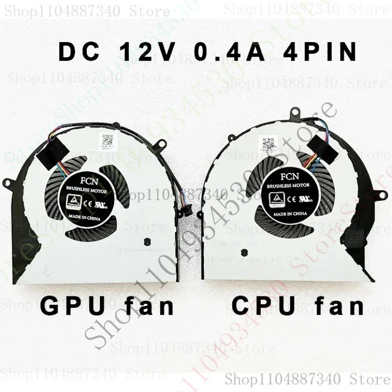 Фото QZC ноутбук CPU GPU вентилятор кулер радиатор для Asus ROG Strix gl503vm gl703vm fx63v fx63vm fz63vm fx63vm7300 fx63vm7700 №2
