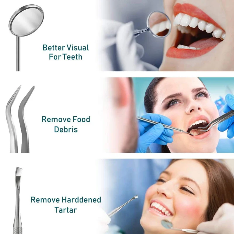 Набор Для Ухода За Зубами С Пинцетом Из Нержавеющей Стали Стоматологическое