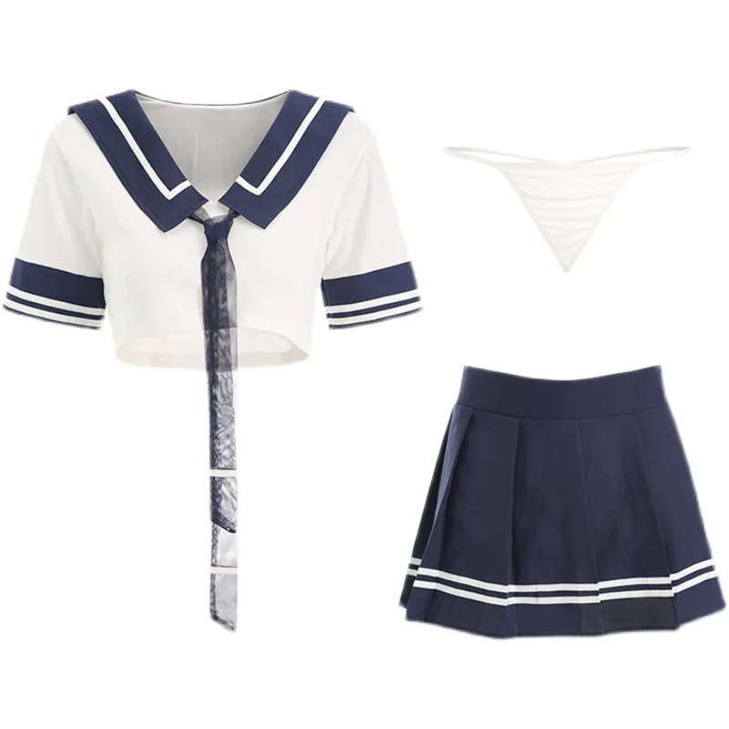 Школьная девушка JK костюм косплея для женщин, сексуальное белье высокого морского матроса, платья студенток с складками.