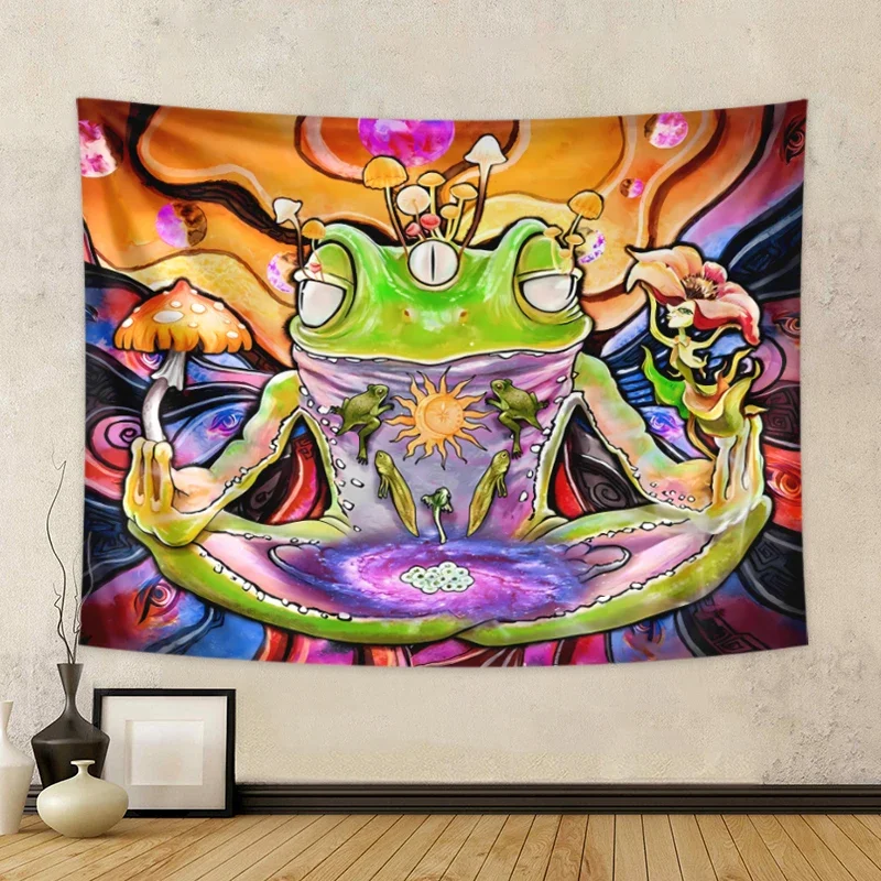 Гобелен с изображением гриба загадочный глаз фаза Луны гобелен абстрактным