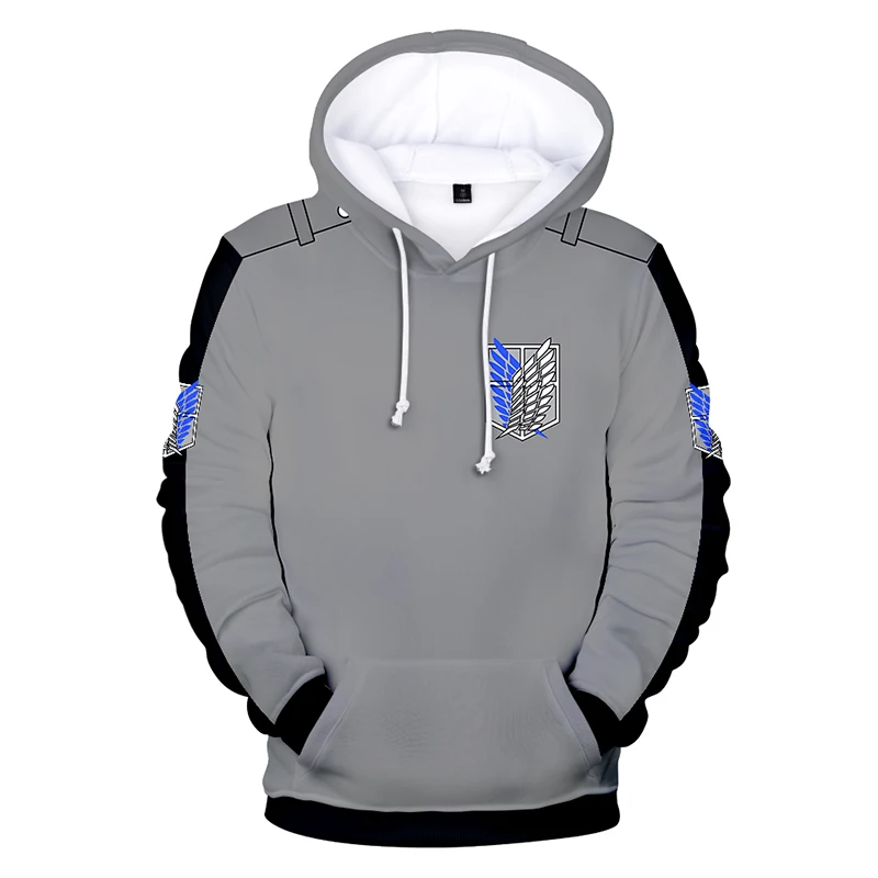 

Attack On Titan 3D Anime Hoodie Men Women Sweatshirts Cool Pullover Fashion 3D Printed Anime Harajuku Hip Hop Men's Hoodies