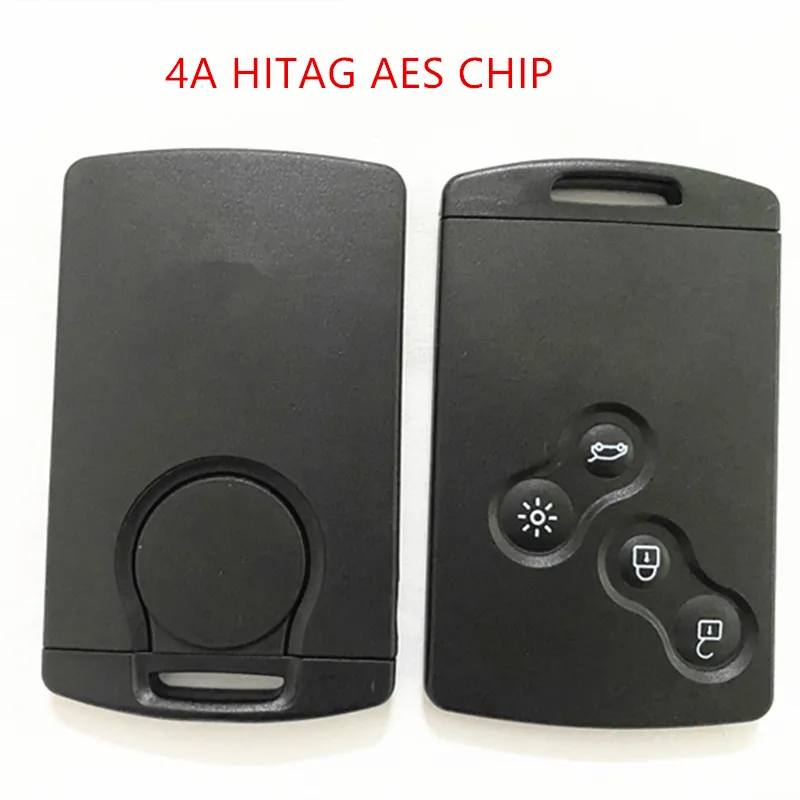4-кнопочный Автомобильный ключ без ключа clio4 смарт-карта с дистанционным