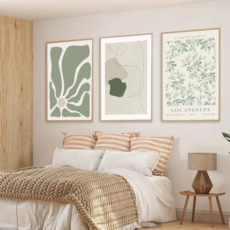 Абстрактный плакат &quotШалфейный Зеленый Матисс&quot