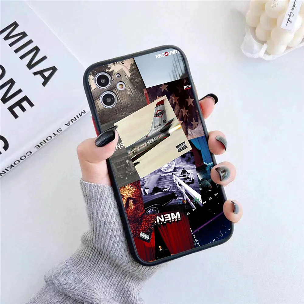 New Trend Eminem RAP GOD Phone Case For iPhone 16 15 14 11 12 13 Pro Max Mini X XR XS 7 8 Plus SE 16Pro Matte Translucent Cover