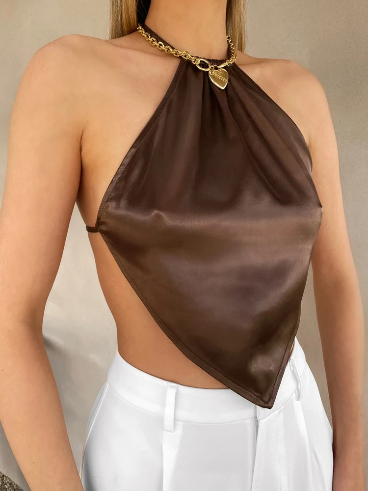 Сексуальное атласное нижнее белье с бриллиантами и подвесным вырезом маленькое