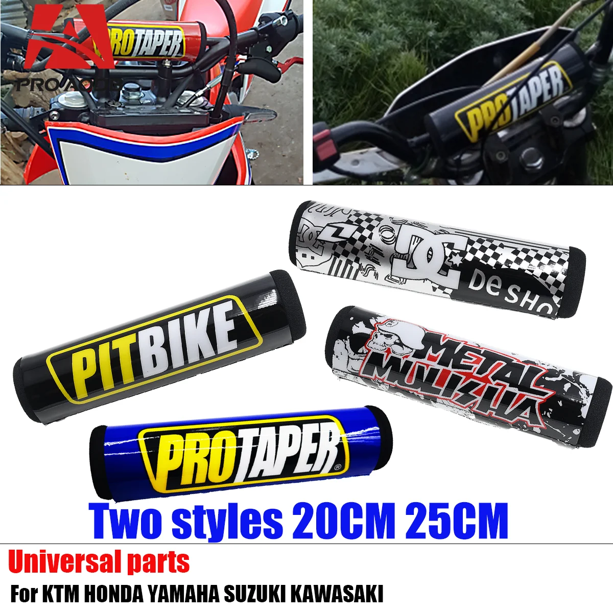 Pro Taper 200 мм круглый руль перекладина 7/8 дюйма для Honda Bse Kayo ATV KTM Yamaha SUZUKI Kawasaki Dirt Pit Bike