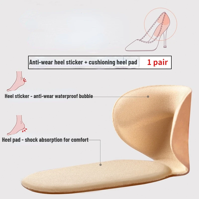 1Pair Women Half Insoles For Shoes High Heels Silicone Foot Pads  Liner Insert Heel Pain Relief Protector Cushion Pads