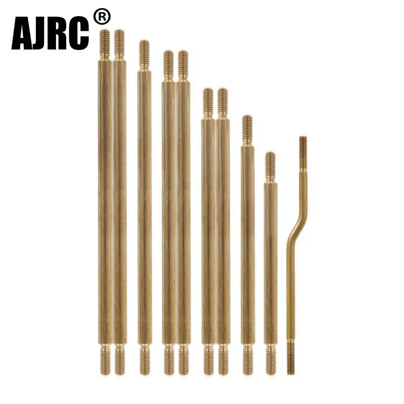 

Ajrc Rc Parts Brass Steering Linkage Rod Set For Axial Scx10 Iii Ax103007 1/10 Rc Car Accessories