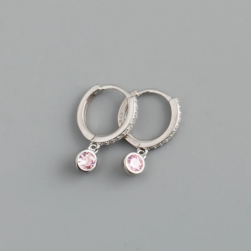 

Bohemia Piercing Luxury Colorful Zircon Pendants Hoops Earrings for Women Fashion Jewelry Pendientes Ins Same Dangler Party Gift